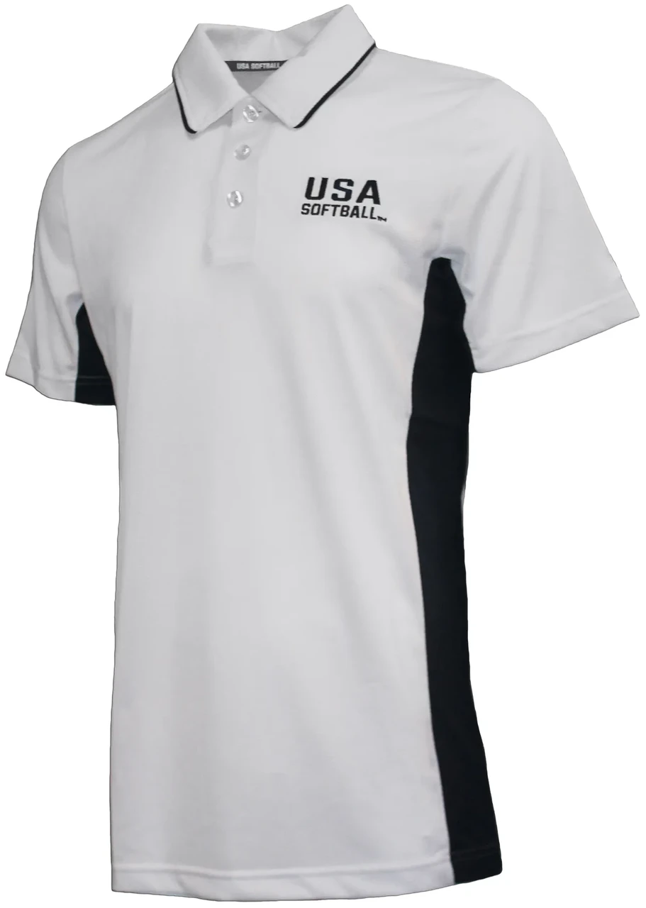 USA Softball White Umpire Shirt 1 USA Softball White Umpire Shirt
