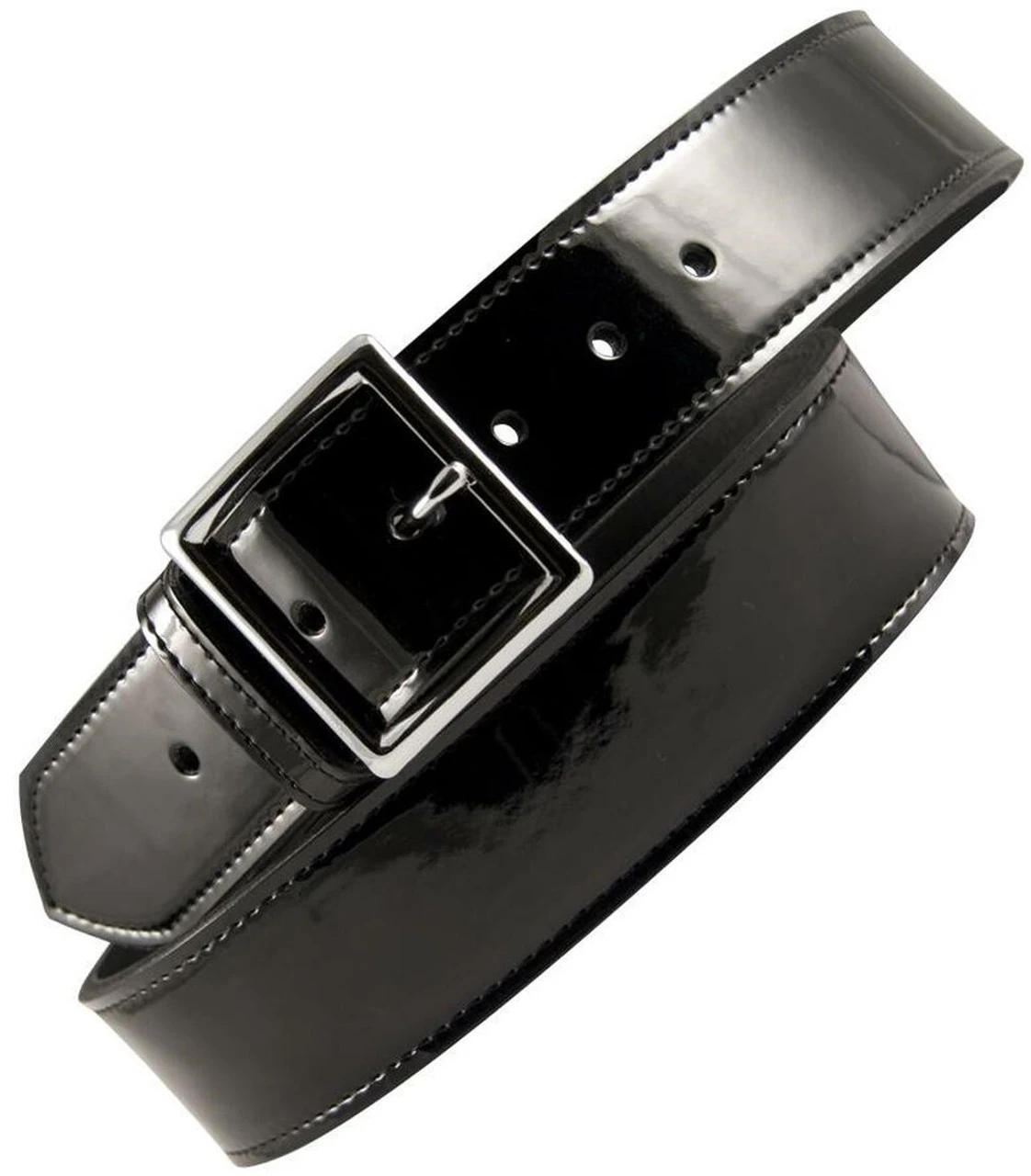 Boston Leather Black Patent Leather 1 3/4 Inch Belt 1 Boston Leather Black Patent Leather 1 3/4 Inch Belt