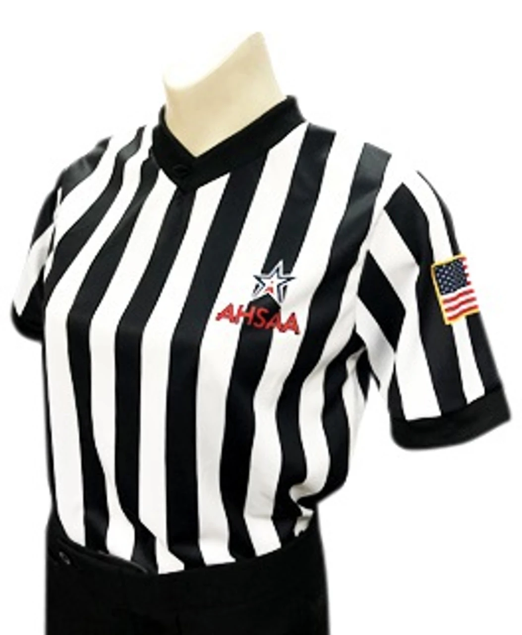 Alabama AHSAA Women's Body Flex Basketball Referee Shirt 1 Alabama AHSAA Women's Body Flex Basketball Referee Shirt