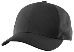 Richardson Fitted Black Wool Umpire Base Cap