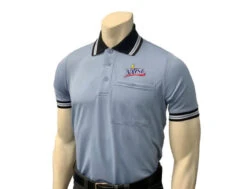 Virginia VHSL Embroidered Polo Blue Body Flex® Style Short Sleeve Umpire Shirt