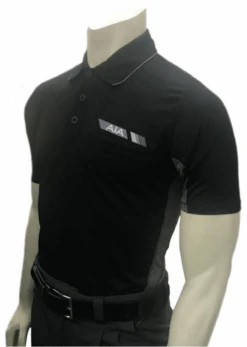 Arizona AIA Major League Style Body Flex Black/Charcoal Grey Umpire Shirt