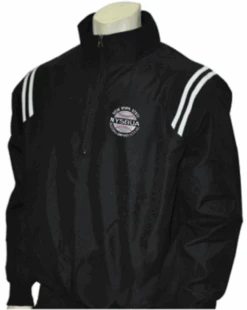New York State NYSBUA Black Umpire Pullover With White Trim