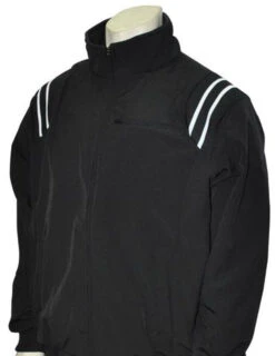 Smitty Officials Apparel Black Therma Base Umpire Jacket With Black And White Trim