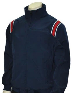 Smitty Navy Thermal Base Umpire Jacket With Red And White Trim