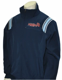 Michigan MHSAA Navy Therma Base Umpire Jacket With Powder Trim