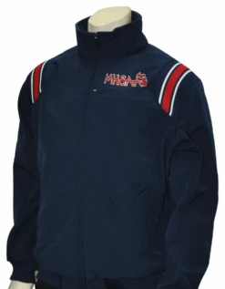 Michigan MHSAA Navy Therma Base Umpire Jacket With Red/White Trim