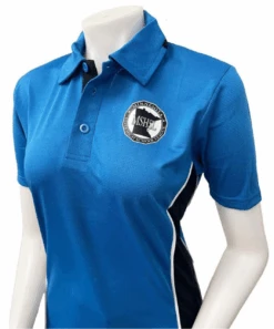 Minnesota MSHSL Women's Bright Blue Short Sleeve Softball Umpire Shirt
