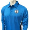 Minnesota MSHSL Men's Bright Blue Long Sleeve Softball Umpire Shirt