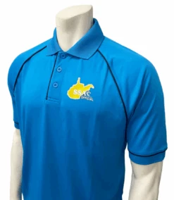 West Virginia SSAC Men's Bright Blue Short Sleeve Volleyball Referee Shirt