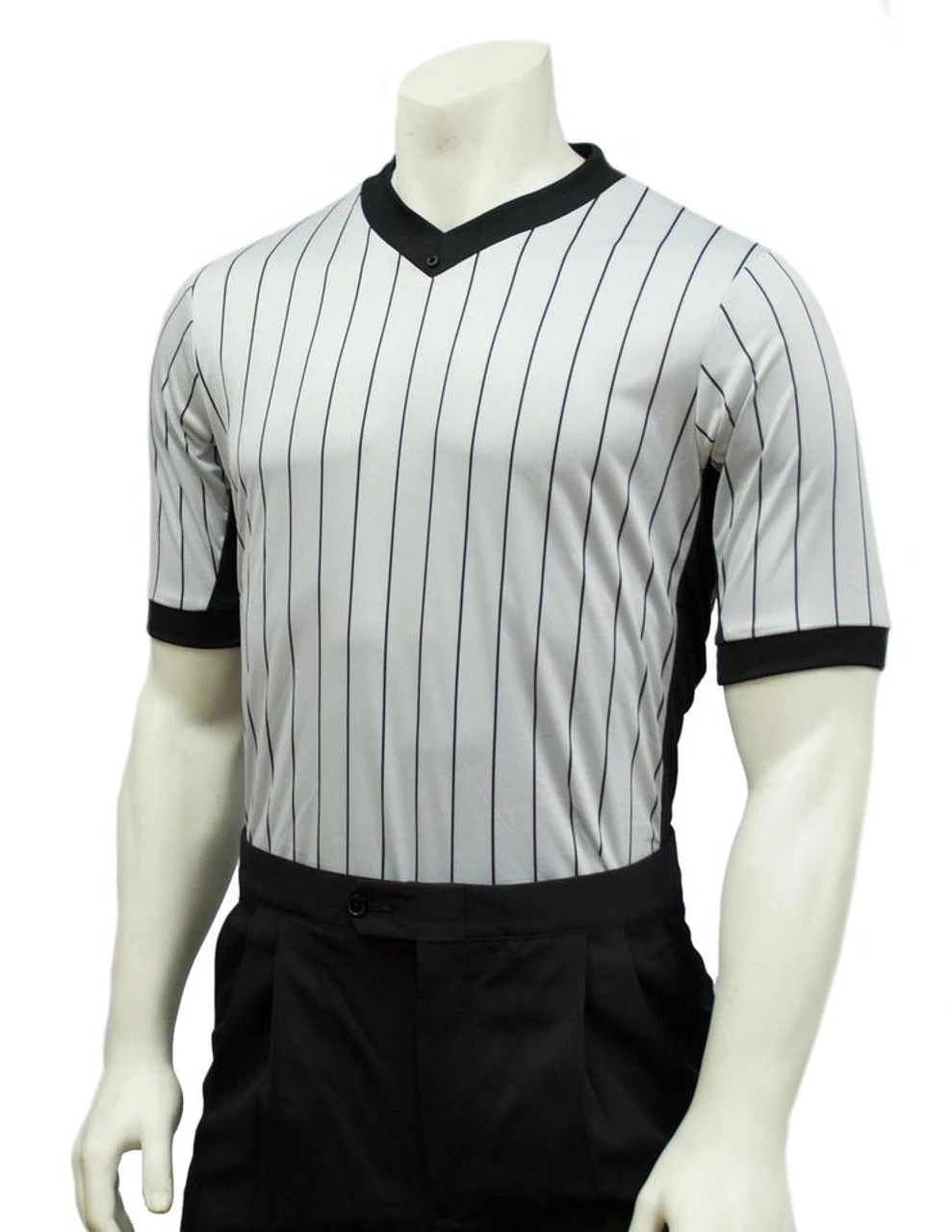 Smitty Official's Apparel Elite Grey Side Panel Referee Shirt 1 Smitty Official's Apparel Elite Grey Side Panel Referee Shirt