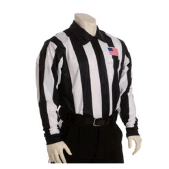 Smitty 2 1/4" Stripe Long Sleeve Football Referee Shirt