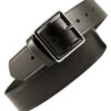 Boston Leather Black 1 3/4" Plain Leather Belt