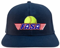 Fastpitch America Softball Association FASA Navy Softball Umpire Cap