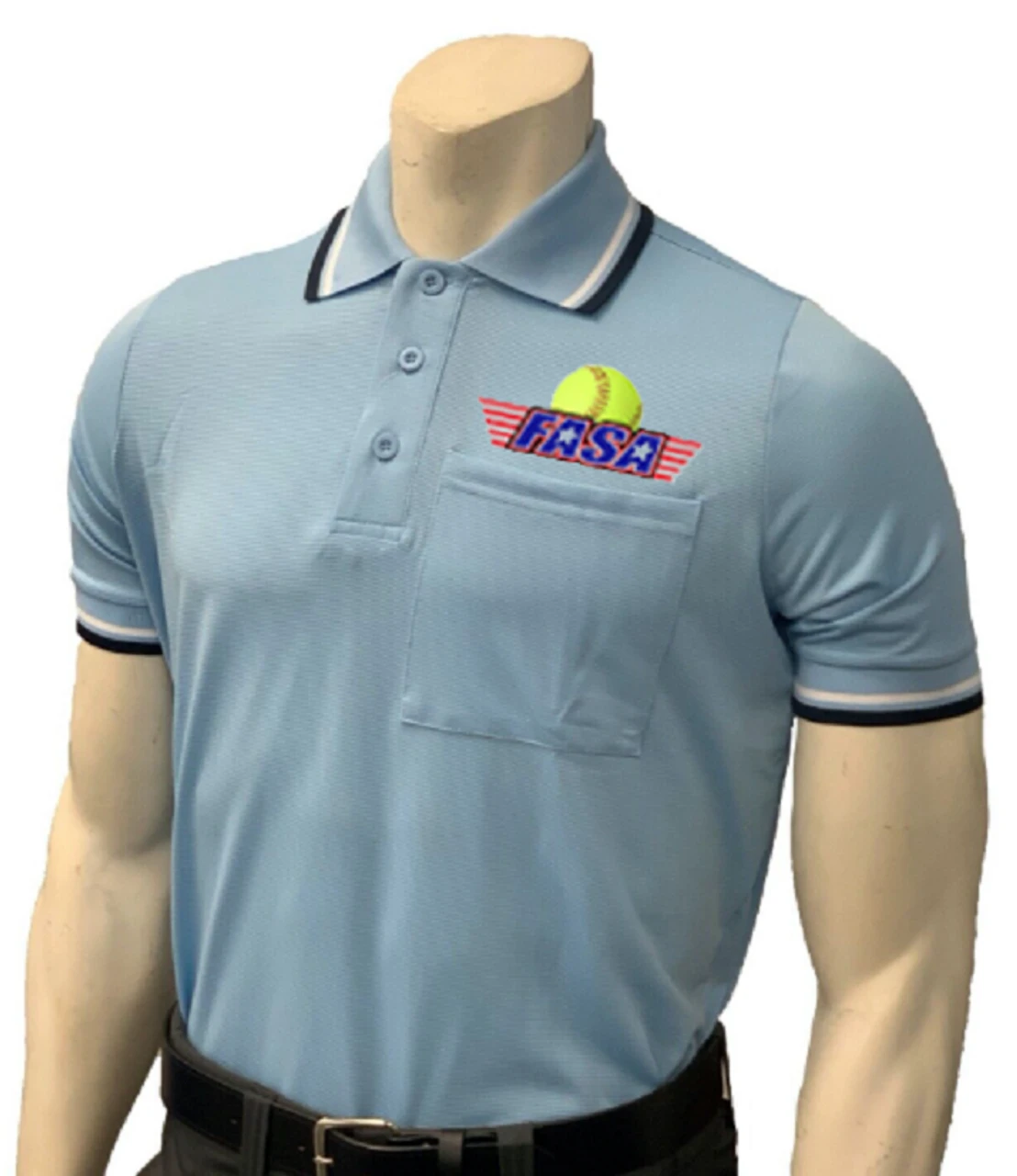 Fastpitch America Softball Association FASA Powder Body Flex® Style Umpire Shirt 1 Fastpitch America Softball Association FASA Powder Body Flex® Style Umpire Shirt