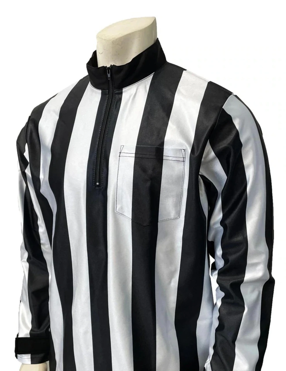 Smitty 1" Stripe Water Resistant Single Layer Long Sleeve Football Referee Shirt 1 Smitty 1" Stripe Water Resistant Single Layer Long Sleeve Football Referee Shirt