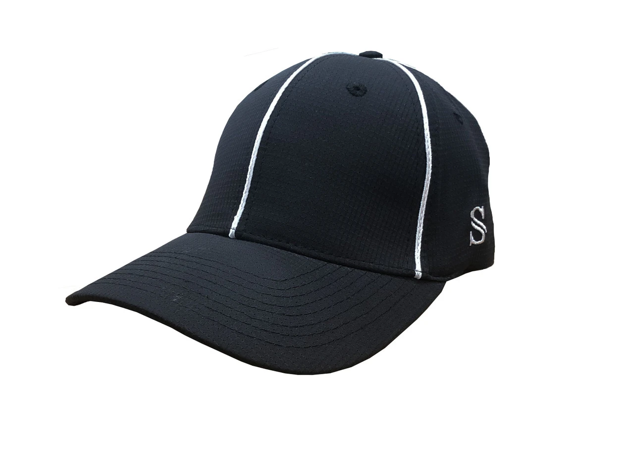 Smitty Black Performance Mesh Flex Fit Football Referee Cap 1 Smitty Black Performance Mesh Flex Fit Football Referee Cap