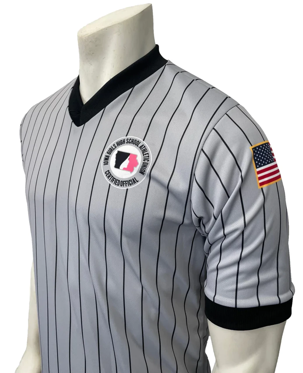 Iowa Girls IGHSAU Dye Sublimated Wrestling Referee Shirt 1 Iowa Girls IGHSAU Dye Sublimated Wrestling Referee Shirt