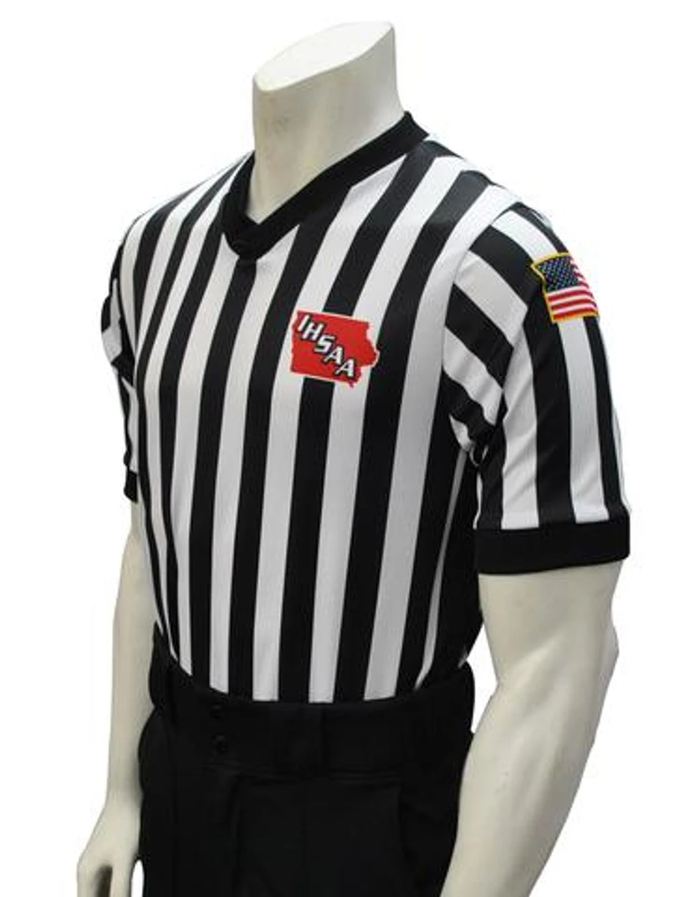 Iowa IHSAA Body Flex® Basketball Referee Shirt 1 Iowa IHSAA Body Flex® Basketball Referee Shirt