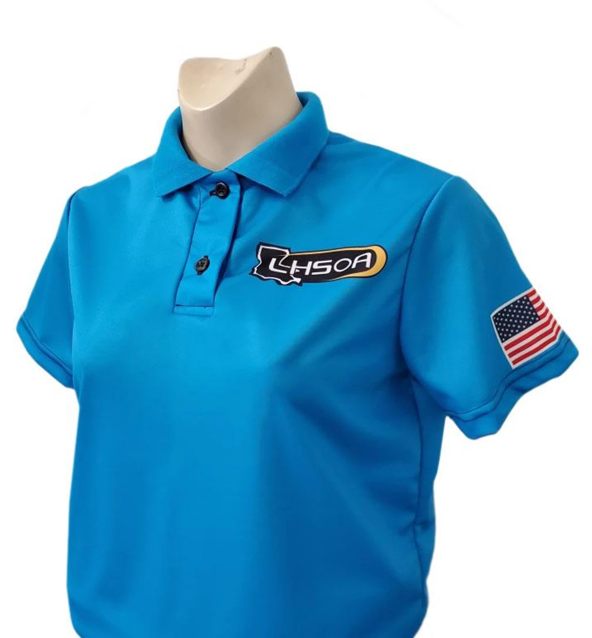 Louisiana LHSOA Bright Blue Women's Volleyball Referee Shirt 2 Louisiana LHSOA Bright Blue Women's Volleyball Referee Shirt - Image 2