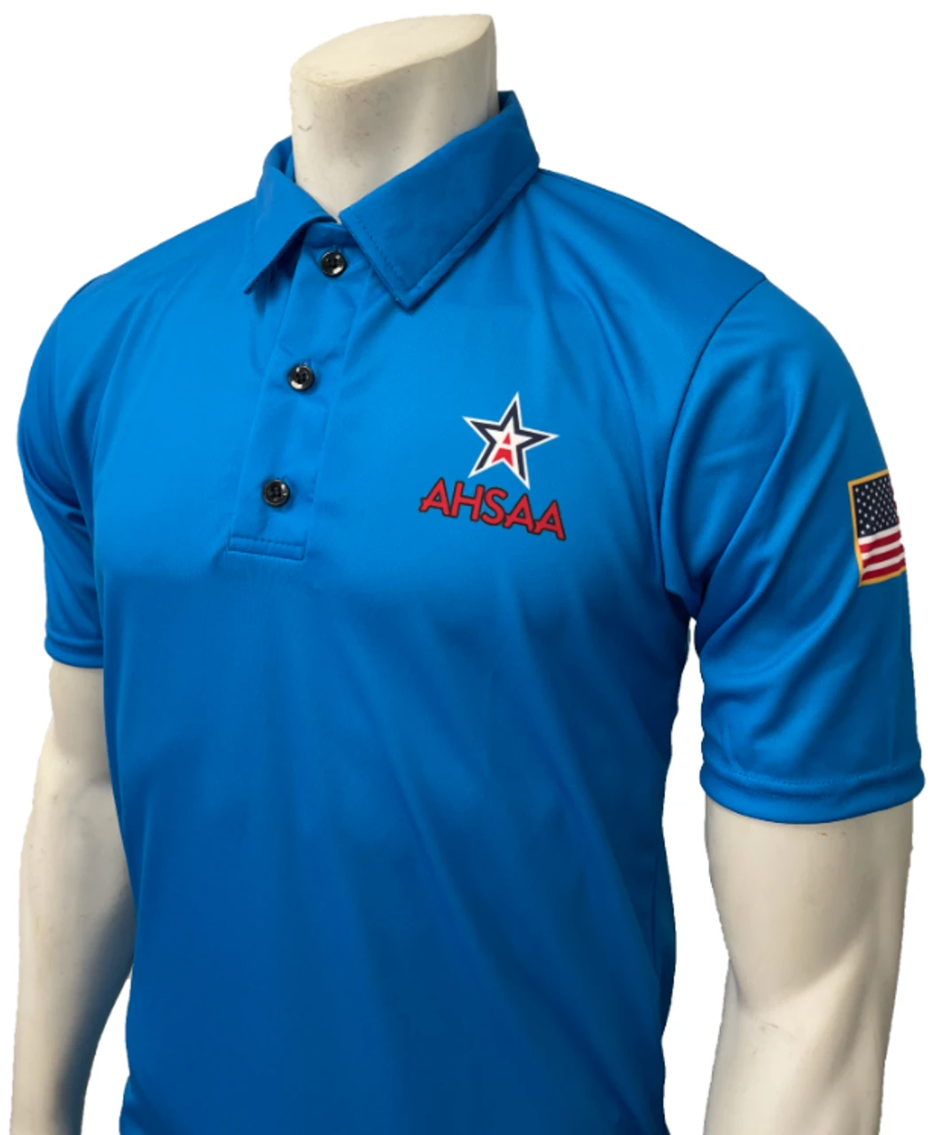 Alabama AHSAA Men's Bright Blue Track Officials Shirt 1 Alabama AHSAA Men's Bright Blue Track Officials Shirt