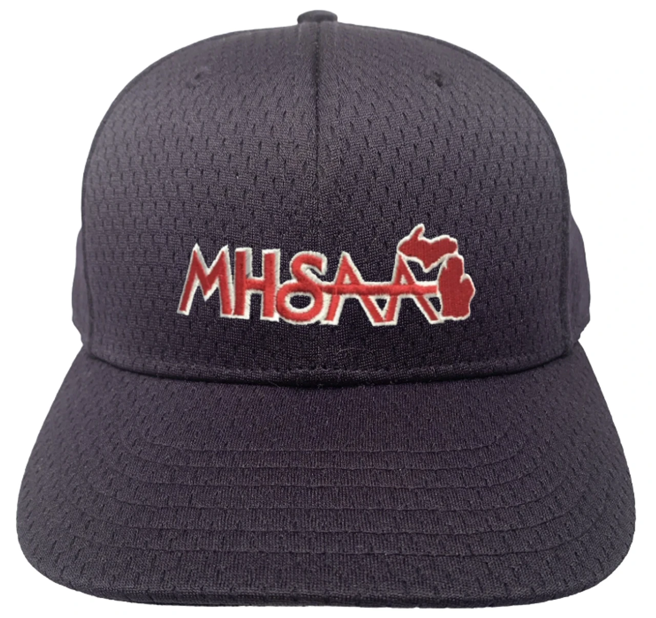 Michigan MHSAA Navy Fitted Promesh 8-stitch Umpire Base Cap 1 Michigan MHSAA Navy Fitted Promesh 8-stitch Umpire Base Cap