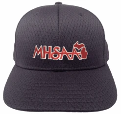 Michigan MHSAA Navy Promesh System5 4-stitch Umpire Plate Cap