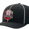 Ohio OHSAA Black Ignite Laser Performance Flex-fit Football Referee Cap