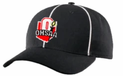 Ohio OHSAA Black Adjustable Football Referee Cap