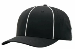 Richardson Ignite Laser Performance Black/White Lacrosse Referee Cap