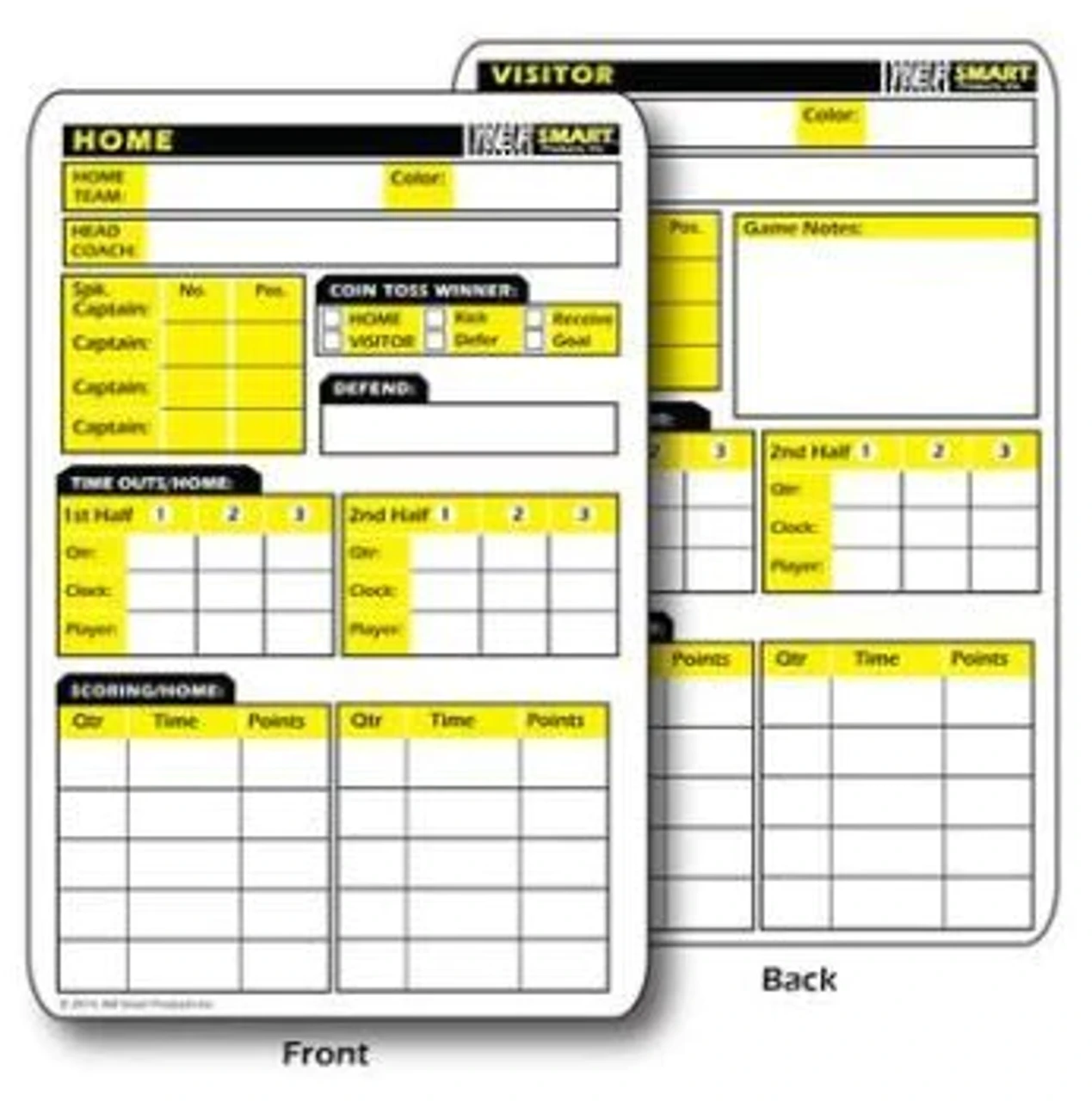 Ref Smart 2-Sided Rewritable Football Game Card 1 Ref Smart 2-Sided Rewritable Football Game Card