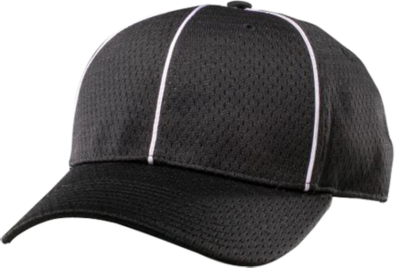 Richardson Black Fitted Pro Mesh Football Referee Cap 1 Richardson Black Fitted Pro Mesh Football Referee Cap