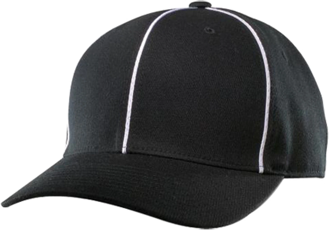 Richardson Pulse Performance Black Flex Fit Football Referee Cap 1 Richardson Pulse Performance Black Flex Fit Football Referee Cap