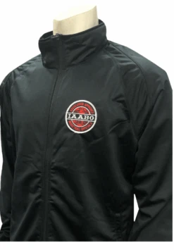 IAABO Black Referee Pregame Jacket With Cadet Collar