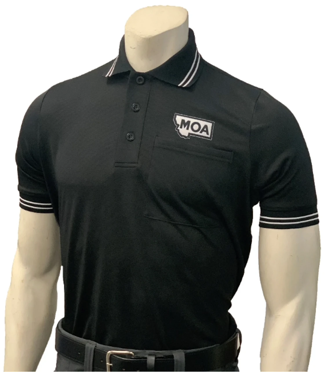 Montana MOA Black Body Flex® Baseball Umpire Shirt 1 Montana MOA Black Body Flex® Baseball Umpire Shirt