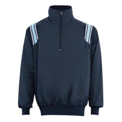 Smitty Officials Apparel Navy Umpire Pullover With Powder Blue Trim