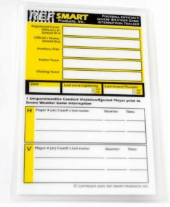 Ref Smart Severe Weather Football Game Card