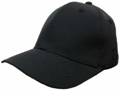 Smitty Black Performance Mesh 6-stitch Flex-Fit Umpire Combo Cap