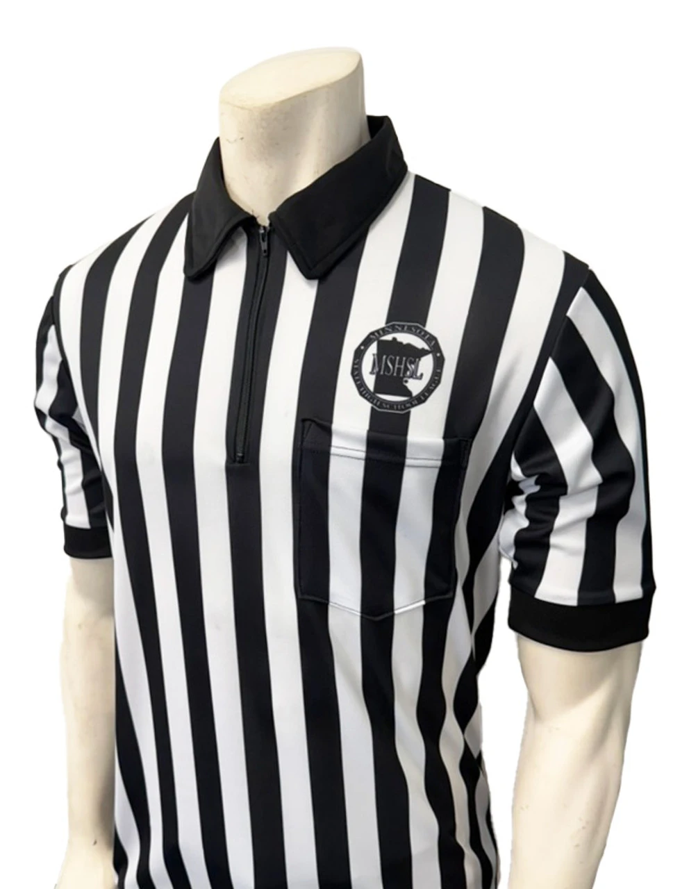 Minnesota MSHSL Short Sleeve Body Flex® Men's Style Girls Lacrosse Referee Shirt 1 Minnesota MSHSL Short Sleeve Body Flex® Men's Style Girls Lacrosse Referee Shirt