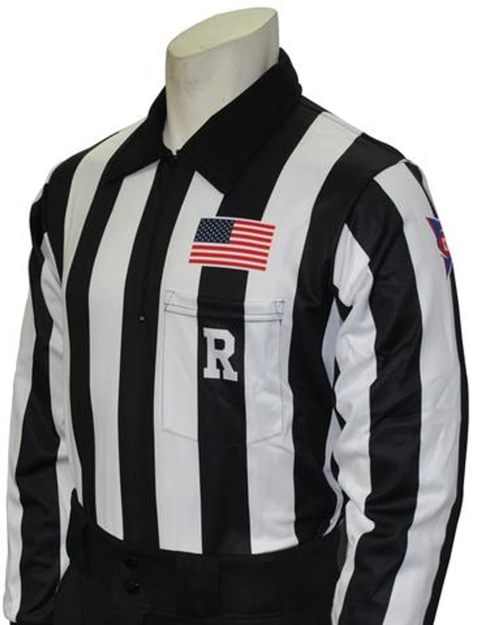 NCAA CFO® Dye Sublimated Long Sleeve Football Referee Shirt 1 NCAA CFO® Dye Sublimated Long Sleeve Football Referee Shirt