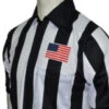 Smitty Official's Apparel Body Flex® 2" Stripe Short Sleeve Football Referee Shirt Chest Flag