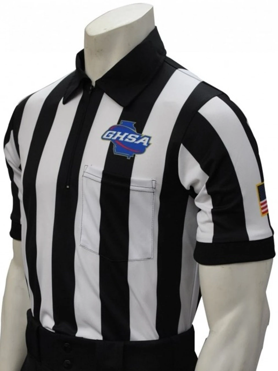 Georgia GHSA Body Flex® Dye Sublimated Football Referee Shirt 1 Georgia GHSA Body Flex® Dye Sublimated Football Referee Shirt