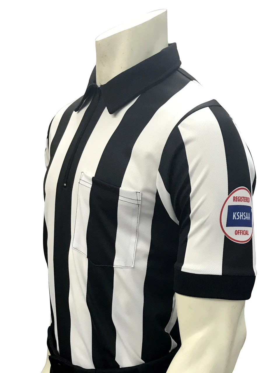 Kansas KSHSAA Short Sleeve 2 1/4" Football Referee Shirt-3X 1 Kansas KSHSAA Short Sleeve 2 1/4" Football Referee Shirt-3X