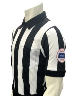 Kansas KSHSAA Short Sleeve 2 1/4" Football Referee Shirt