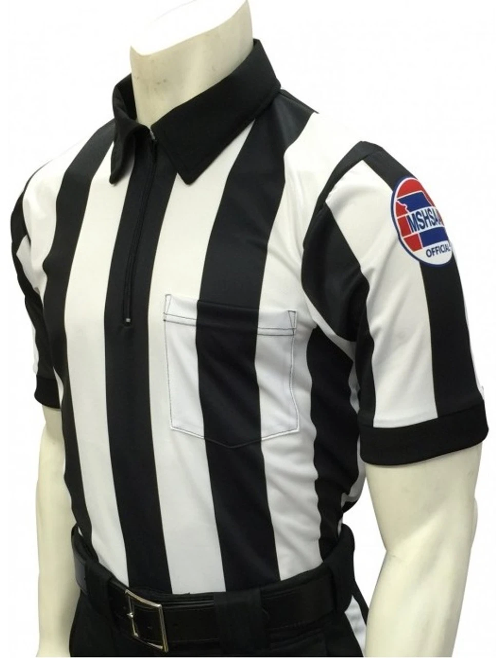 Missouri MSHSAA Short Sleeve 2 1/4" Football Referee Shirt 1 Missouri MSHSAA Short Sleeve 2 1/4" Football Referee Shirt