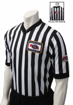 Nebraska NSAA Body Flex® Side Panel NHSOA Basketball Referee Shirt