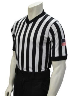 Smitty Side Panel Extra Tall Body Flex® Basketball Referee Shirt With Flag