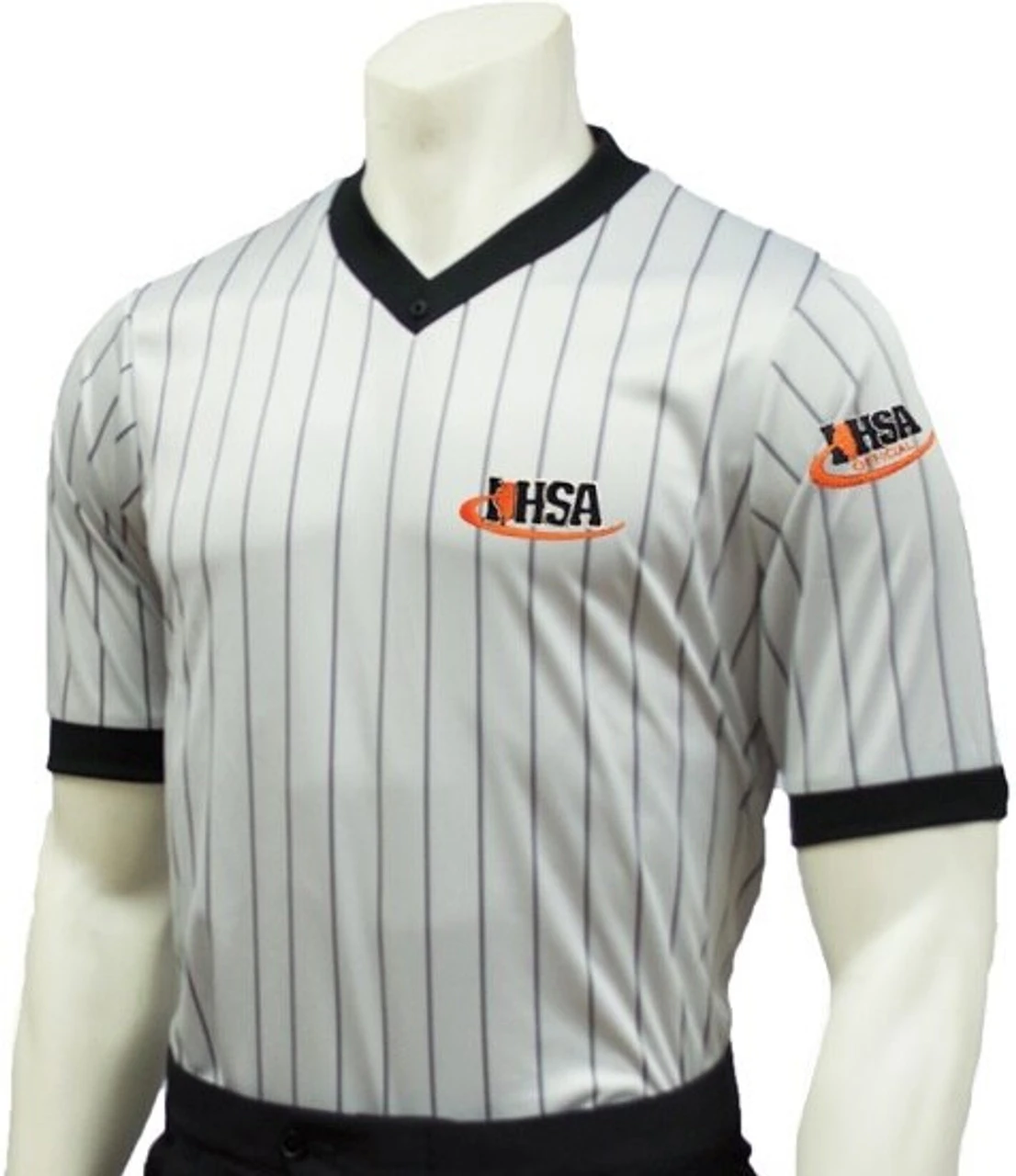Illinois IHSA Dye Sublimated Gray Wrestling Referee Shirt 1 Illinois IHSA Dye Sublimated Gray Wrestling Referee Shirt