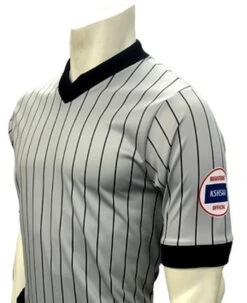 Kansas KSHSAA Body Flex® Wrestling Referee Shirt Reverse Flag