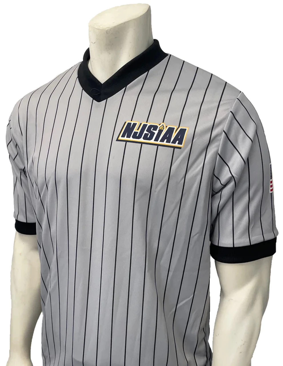 New Jersey NJSIAA Grey Body Flex® Wrestling Referee Shirt 1 New Jersey NJSIAA Grey Body Flex® Wrestling Referee Shirt